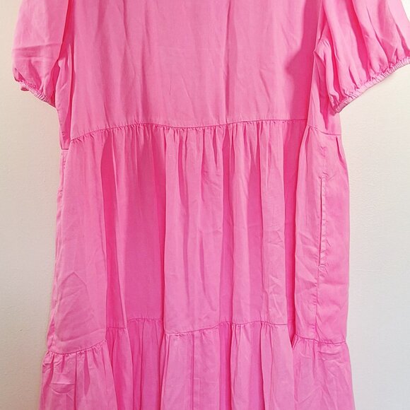 Crown and Ivey Pink ruffle maxi dress size XL - Picture 7 of 9